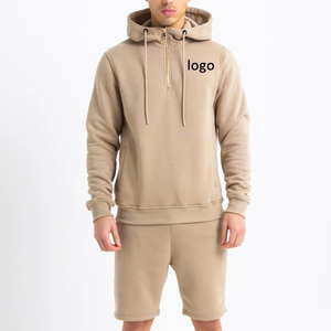<b>Men's</b> Black Fleece <b>Hoodie</b> <b>Shorts</b> <b>Set</b> Casual Autumn Wear Knitted Solid Color Pullover <b>Men's</b> Black Fleece <b>Hoodie</b> <b>Shorts</b> <b>Set</b> Casual - Product Image 5