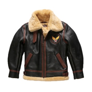 Veste en cuir véritable pour homme, design de mode de haute qualité, nouvelle arrivée, fourrure de mouton, qualité supérieure, vente en gros OEM - Product Image 1