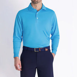 Camisa Casual de Manga Larga para Hombre, OEM, Alta Calidad, Color Sólido, Piqué, 100% Algodón, Secado Rápido, Talla Real - Product Image 4