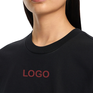 Camiseta gráfica extragrande premium para mujer, estilo vintage de fútbol, ropa urbana de algodón, OEM, informal, personalizada, top para mujer - Product Image 3