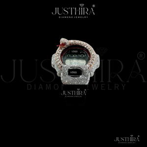 Montre-bracelet en diamant pour homme ou femme, diamant Moissanite VVS de qualité supérieure, montre G-Sh0ck, style HipHop, au meilleur prix. - Product Image 3