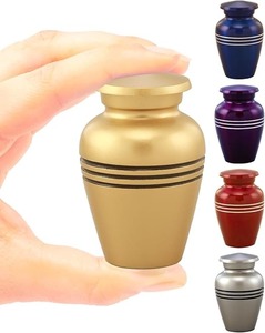 Urne funéraire bleue avec scène de phare, style américain, récipient commémoratif pour cendres d'adultes, urne classique pour cendres humaines - Product Image 5