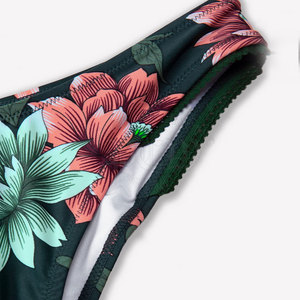 Conjunto de Bikini de Dos Piezas para Mujer, Traje de Baño de Cintura Alta con Diseño Personalizado en la Parte Delantera, Spandex/Poliéster, Ropa de Playa Moderna para Vacaciones de Verano - Product Image 3