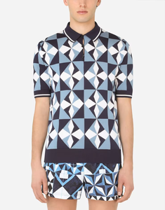 Pull-over en tricot jacquard à manches courtes pour homme, personnalisable avec logo OEM & ODM, pull de printemps, t-shirts en tricot pour homme - Product Image 2