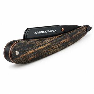 Rasoir à tension réglable Luminex Impex, manche en bois, rasoir droit professionnel pour barbier, OEM - Product Image 2