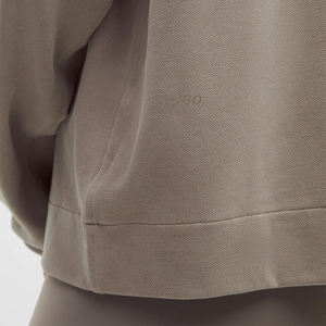 Polo de Manga Larga Oversize de Punto Piqué Softstreme para Mujer, Premium, Suave, Casual, Corte Relajado, Opción Personalizada, Marca Privada - Product Image 6