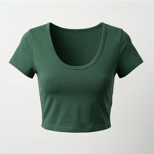 Top Corto para Uso en Exteriores, Ropa de Moda para Mujer, Camiseta de Estilo Nuevo, Ropa Deportiva Elegante, Ropa de Gimnasio - Product Image 1