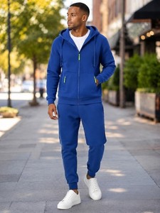 Conjunto Deportivo Informal para Hombre, con Capucha, Estampado, de Forro Polar, Transpirable, Cómodo y Elegante, para Invierno, Fitness, Running, Entrenamiento Deportivo - Product Image 2