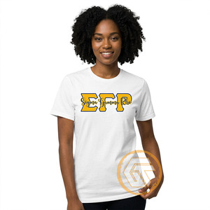GREEK TREASURES Camiseta Casual de Cuello Redondo para Mujer, 100% Algodón Jersey, Manga Corta, con Logotipo, Antiarrugas, Ecológica, Transpirable y de Secado Rápido - Product Image 1
