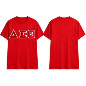 เสื้อยืด Delta Sigma Theta แบบสั่งทำพิเศษ ผ้าฝ้าย 100% ทรงลำลอง ใส่สบาย ระบายอากาศได้ดี เหมาะสำหรับฤดูร้อน พร้อมตัวอักษรปักแบบ Tackle Twill - Product Image 3