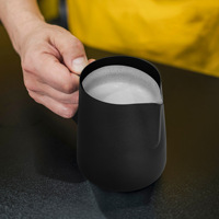 Pichet à café pour mousse de lait en acier inoxydable 304 avec échelle graduée, pour latte et café vapeur, accessoires de cuisine et café