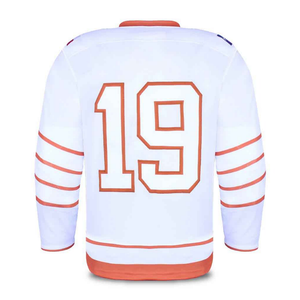 Custom Made Breathable Lightweight Sleeveless V-neck Unisex Adult Ice Hockey Jersey Polyester Sublimated Team Wear Uniform - Product Image 4