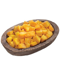 IQF Diepvries Romige Witte Mango Blokjes 18 Brix Bulkverpakking Zoete Stevige Textuur voor Foodservice Dessert Toppings
