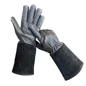 Gants de soudure en cuir durables, résistants à la chaleur et aux coupures, à manches longues, avec logo personnalisé, respirants et anti-vibrations pour la menuiserie - Product Image 2