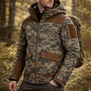 Veste de chasse pour homme en polyester/nylon respirant, service OEM, veste de chasse d'hiver pour homme - Product Image 4