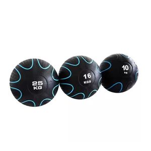 Balones Slam Negros con Patrón, de Goma Texturizada, Rellenos de Arena, Núcleo Denso, Superficie Antirrebote, Balones Slam de Alto Impacto - Product Image 2