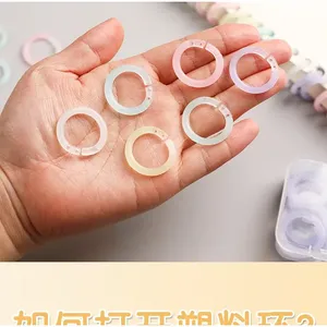 Plastic Binder Rings Detachable Binding Buckles For DIY Notebook Office <b>File</b> Organizer Accessories 20pcs <b>Box</b> - Product Image 6