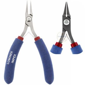 Short Smooth Jaw Flat Nose <b>Pliers</b> Precision Jewelry Making Forming Tool Professional Hand Tool Stainless Steel High Quality - Product Image 1