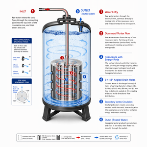 Système de conditionnement de l'eau potable pour bétail AquaHex en acier inoxydable 316L pour les exploitations agricoles modernes - Product Image 3