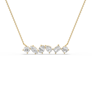 Pendentif personnalisé en diamant de laboratoire de 4,05 carats, argent 925, or, coupe ovale, style unique, léger, minimaliste, bijoux - Product Image 1