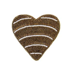 Adorno Colgante para Árbol de Navidad con Bordado a Mano en Forma de Corazón, Color Personalizado - Product Image 6