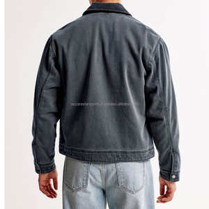 Veste en toile de coton de haute qualité pour homme, tendance de l'hiver, fermeture éclair, vêtements de travail - Product Image 4