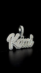 Hip Hop 1.5 pouces Moissanite Initial Pendentif S925 Iced Out VVS Diamant Lettre Pendentif Bling Rappeur Moissanite Nom Pendentif - Product Image 4