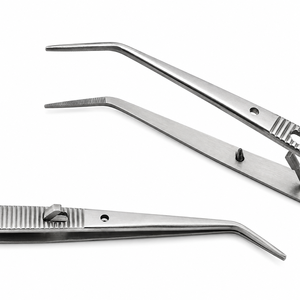 Pinzas de algodón universitarias al por mayor, de acero inoxidable, con cierre, angulares y dentadas, para uso dental, instrumento endodóntico - Product Image 5