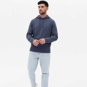 Vêtements d'hiver en promotion, impression personnalisée du logo sur le devant, sweat-shirt décontracté uni, séchage rapide, respirant, léger, pour homme, 350 g/m² - Product Image 2