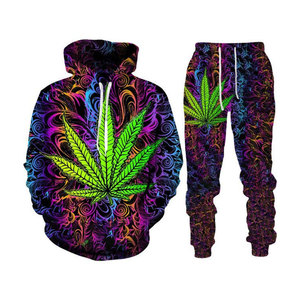 Nouvelle mode, survêtement de jogging pour hommes, ensemble de sport en polyester et coton avec impression lion par sublimation pour hommes - Product Image 4