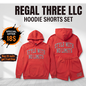 Winter Hoodie Sweat <b>Shorts</b> Set Tracksuits Oversized Pullover Hoodie And <b>Shorts</b> Set 450gsm Fleece Sweat <b>Shorts</b> Two Piece Unisex - Product Image 6