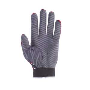 Red <b>White</b> Leather Batting Gloves Full Finger Baseball Pitcher Training Right-Handed Non-Slip Adjustable Wrist Adult All Sports - Product Image 3