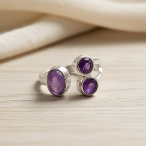 แหวนอเมทิสต์ 5.4 กรัม ชิ้นงานเครื่องประดับสุดหรู - Product Image 3