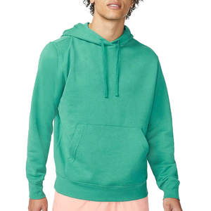 Men's Winter Warm Relaxed Fit Sweatshirts Solid Color <b>Hoodie</b> for Fitness <b>Workout</b> Running & Training Plain Dyed Male <b>Hoody</b> - Product Image 2