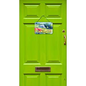 Massachusetts Mayflowers Watercolor Wall Hanging Aluminum Metal <b>Sign</b> for Kitchen <b>Bar</b> Home Decor 8HX12W Multicolor Door Plaque - Product Image 2