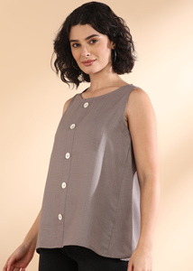 Maaesa - Top de Verano Ligero para Mujer, Diseño Casual, Cuello Redondo, Sin Mangas, Estampado Tie-Dye, Colección de Diseñador - Product Image 5
