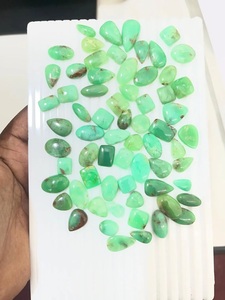 Chrysoprase naturel en cabochon, pierre précieuse de qualité supérieure pour la création de bijoux (bague, pendentif, collier, boucles d'oreilles, bracelet) - Product Image 2