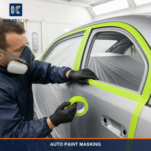 Cinta de Enmascarar Automotriz de Papel Washi Resistente al Calor (80-120°C) con Adhesivo Acrílico y Respaldo de Goma, Sin Residuos, Segura para Pintura - Product Image 6