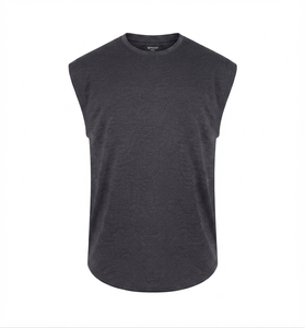 Débardeur de sport personnalisé pour homme, séchage rapide, respirant, sans manches, pour la gym, la course à pied, la remise en forme, OEM, étiquette privée - Product Image 5