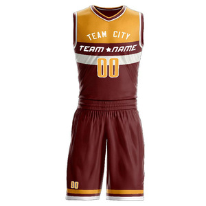 Fournisseur d'uniformes de sport professionnels, respirants, à séchage rapide, avec logo personnalisé, sublimation, ensembles de maillots de basket-ball pour adultes imprimés - Product Image 1