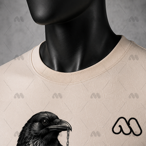 Custom <b>Men's</b> O-Neck Short Sleeve T-Shirt with Minimalist <b>Animal</b> Graphic Digital Print 100% Cotton Spandex Blend Streetwear Style - Product Image 5