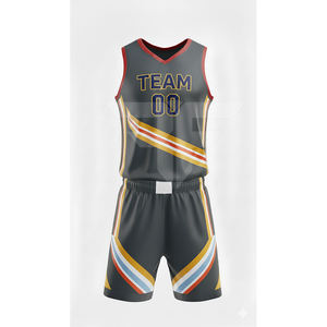 Uniforme de basket-ball respirant pour l'entraînement estival, kit de sport pour hommes, uniforme de basket-ball léger, maillot d'entraînement de basket-ball - Product Image 4