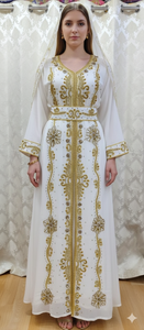Robe Kaftan Traditionnelle Musulmane Marocaine Élégante Faite à la Main Légère Manches Longues Design Personnalisé Antistatique Quatre Voies - Product Image 2