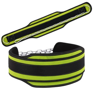 Fitness Weight Lifting Dip <b>Belt</b> with Heavy-Duty Chain for Gym & Strength Training by Misha Sports and Fitness - Product Image 1
