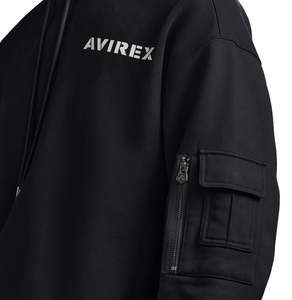 2026 Top Unisex Avirex Winter Fleece Pullover Hoodies Polyester/Cotton High Quality Sports Wear Custom Design Front Logo OEM ODM - Product Image 5