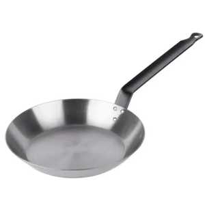 Stainless Steel Frying <b>Pan</b> <b>Set</b> Round Metal Skillet With Plastic Handle Durable <b>Induction</b> Compatible Hand Wash Only - Product Image 1