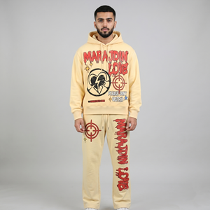 Survêtements personnalisés avec logo pour hommes, jogging, ensemble de sport, survêtements unis pour hommes, gym, course à pied, survêtements vierges pour hommes, vêtements de sport - Product Image 4