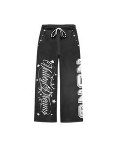 Multi Color Dreams Rhinestone Cropped <b>Zip</b> Hoodie Jogger Set| Oversized Streetwear Matching Set OEM Private Label Manufacturer - Product Image 2