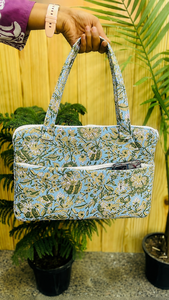 Funda Acolchada para Portátil de Algodón Hecha a Mano, Diseño Floral, Protectora, Organizador de Computadora, Bolsa Acolchada para Notebook, Proveedor de Exportación - Product Image 5