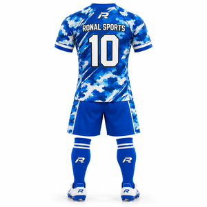 Maillots de football personnalisés à manches courtes, respirants et à séchage rapide, avec votre propre logo – Vente en gros d'uniformes de football très demandés - Product Image 2